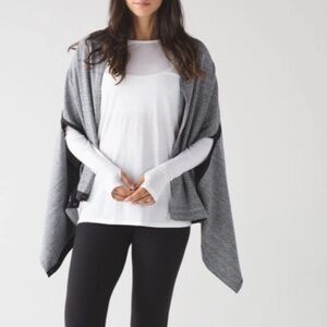 Lululemon Vinyasa Wrap Hazy Heather Heathered White Heathered Grey
